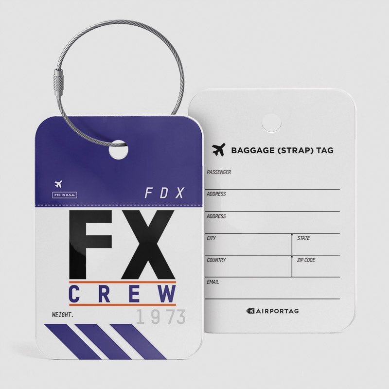 FX - Étiquette de bagage