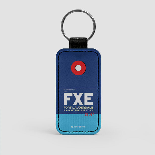 FXE - Leather Keychain - Airportag