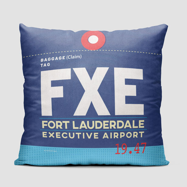 FXE - Throw Pillow - Airportag