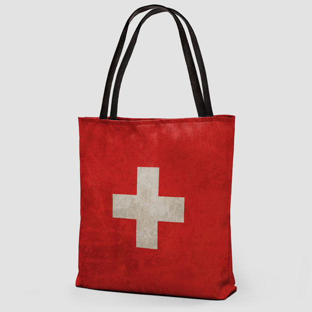 Switzerland Flag - Tote Bag - Airportag