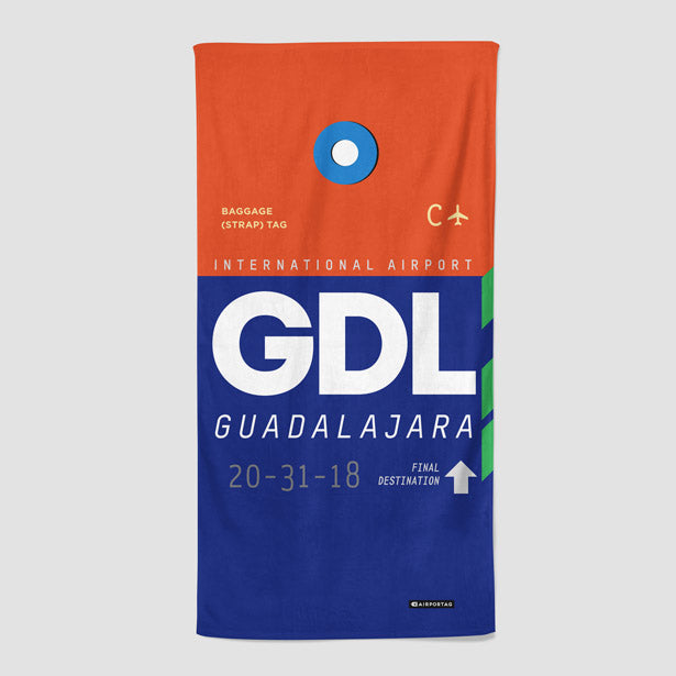 GDL - Beach Towel - Airportag