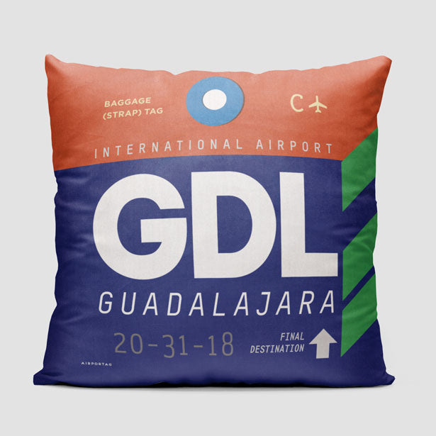 GDL - Throw Pillow - Airportag