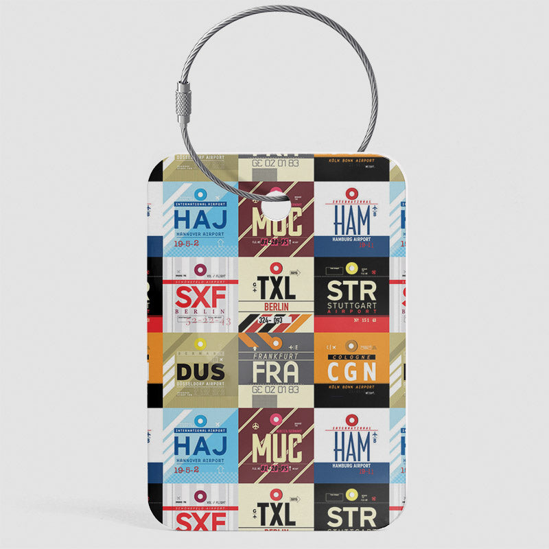 Aéroports d'Allemagne - Étiquette de bagage