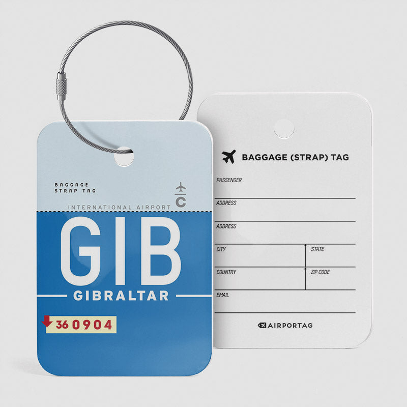 GIB - Étiquette de bagage