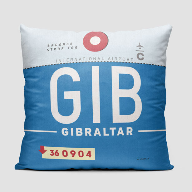 GIB - Throw Pillow - Airportag
