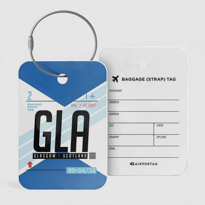 GLA - Étiquette de bagage