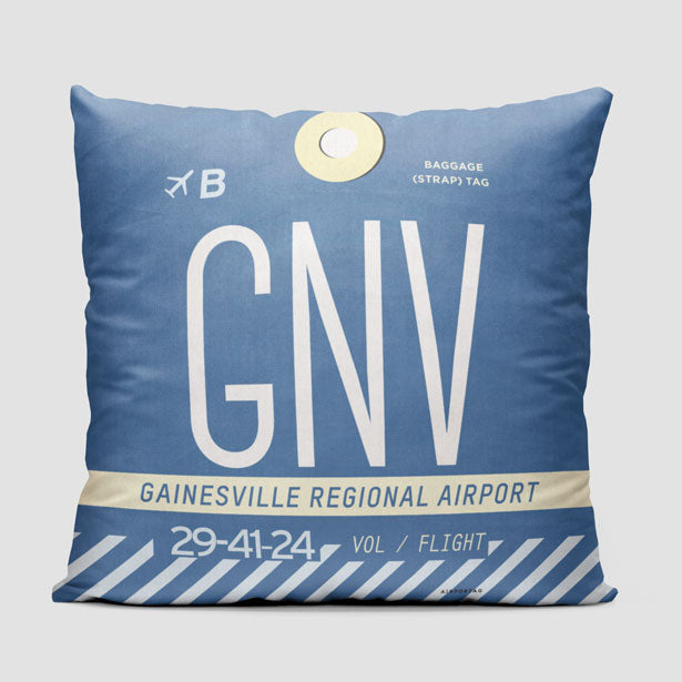 GNV - Throw Pillow - Airportag