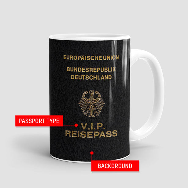 Germany - Passport Mug - Airportag