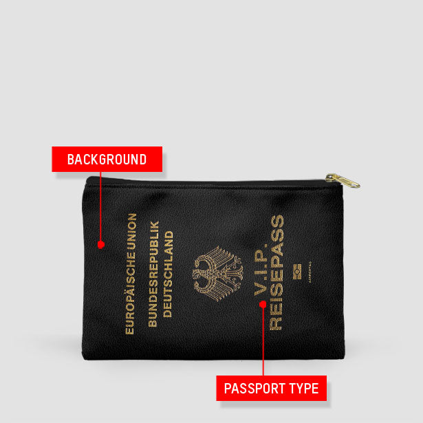 Germany - Passport Pouch Bag - Airportag