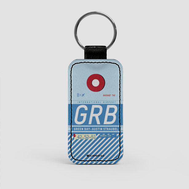 GRB - Leather Keychain - Airportag