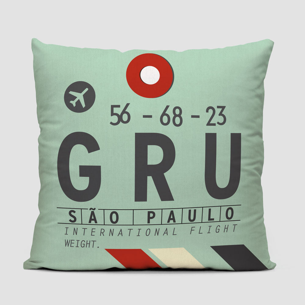 GRU - Throw Pillow - Airportag