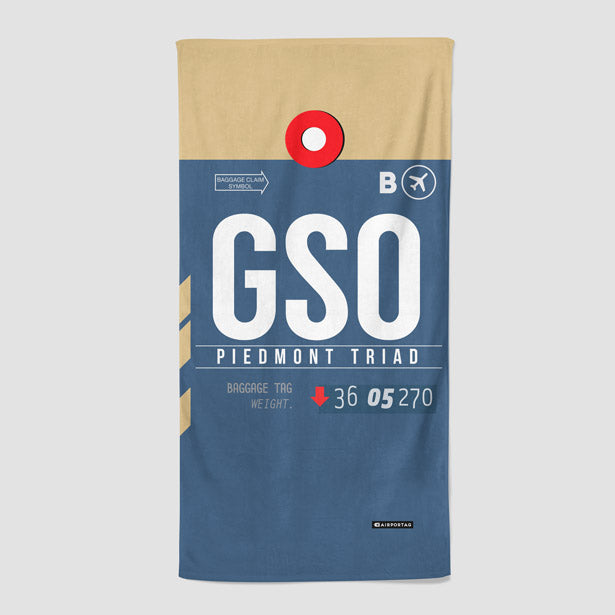 GSO - Beach Towel - Airportag