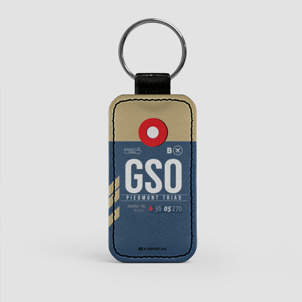 GSO - Leather Keychain - Airportag