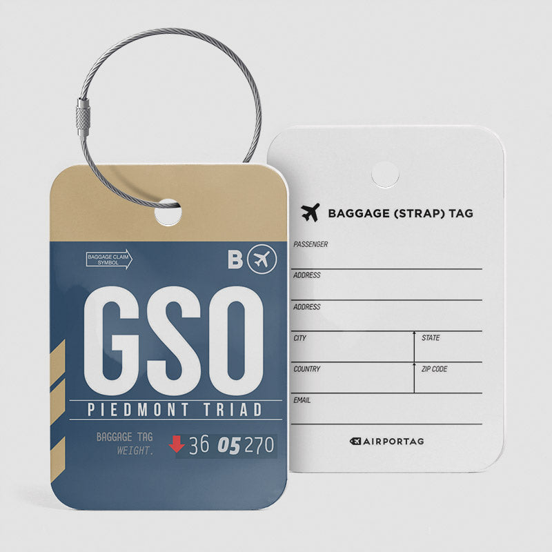 GSO - Étiquette de bagage