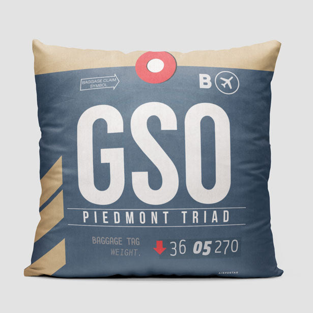GSO - Throw Pillow - Airportag