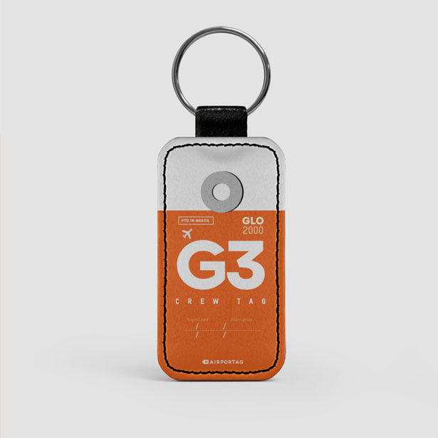 G3 - Leather Keychain - Airportag