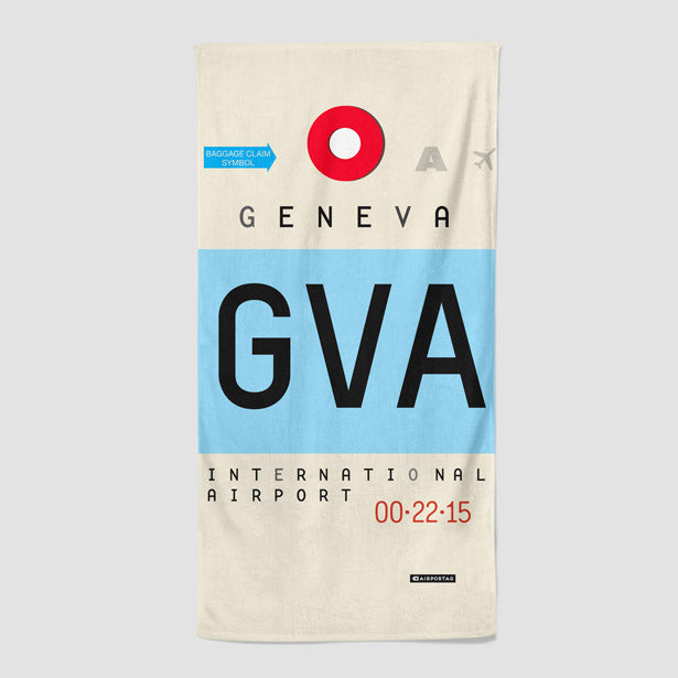 GVA - Beach Towel - Airportag