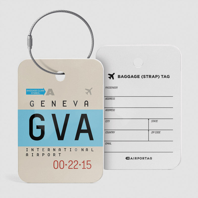 GVA - Étiquette de bagage