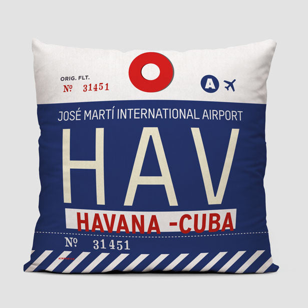 HAV - Throw Pillow - Airportag