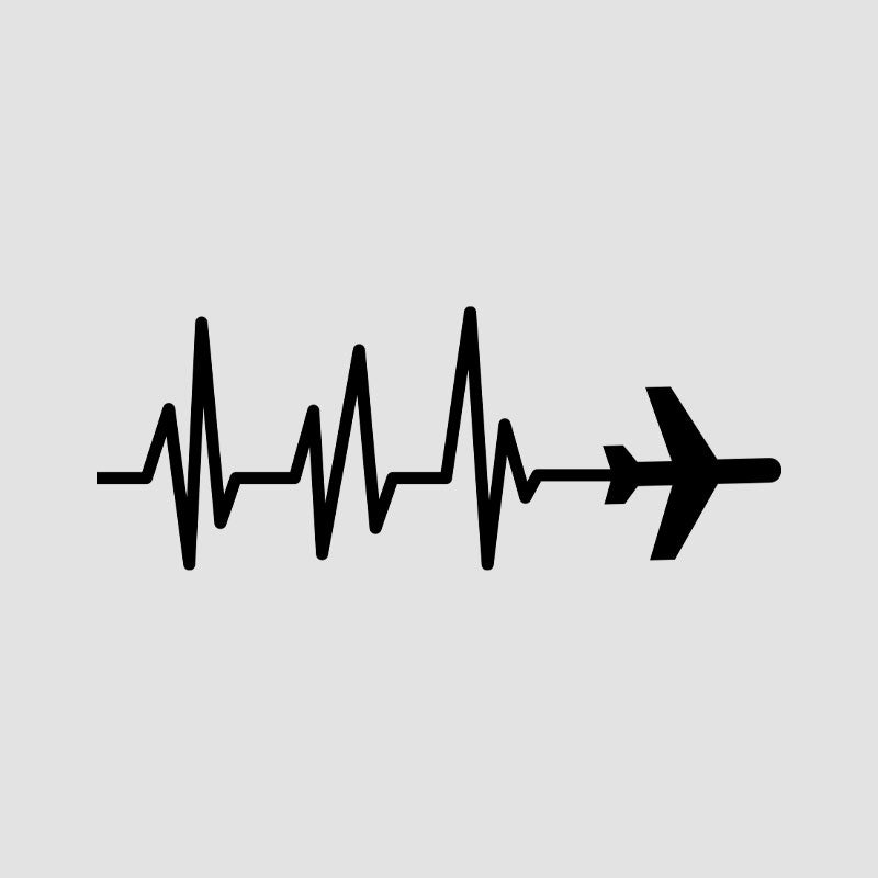 Buy Airplane Heartbeat Temporary Tattoo Online in India  Etsy