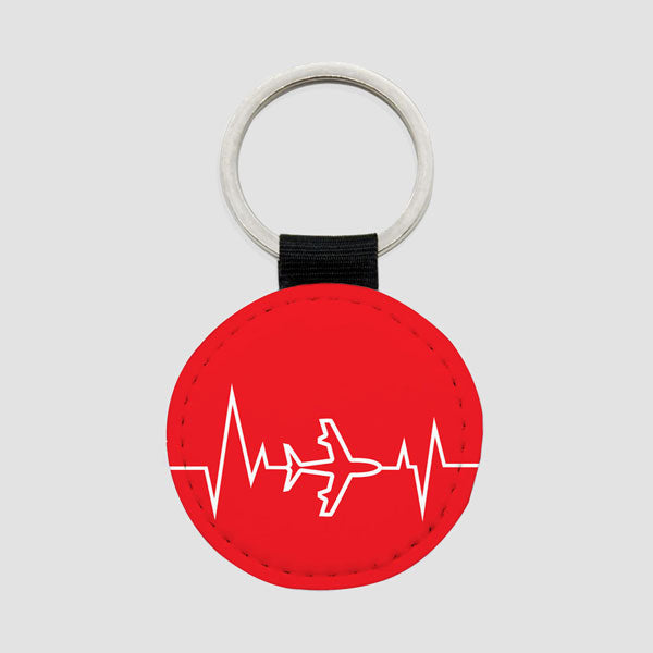 Heartbeat - Round Keychain