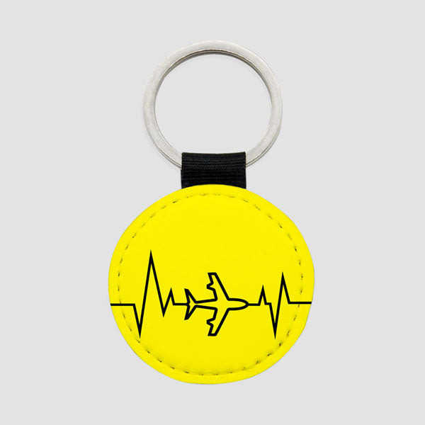 Heartbeat - Round Keychain
