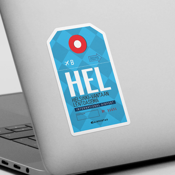 HEL -Sticker - Airportag