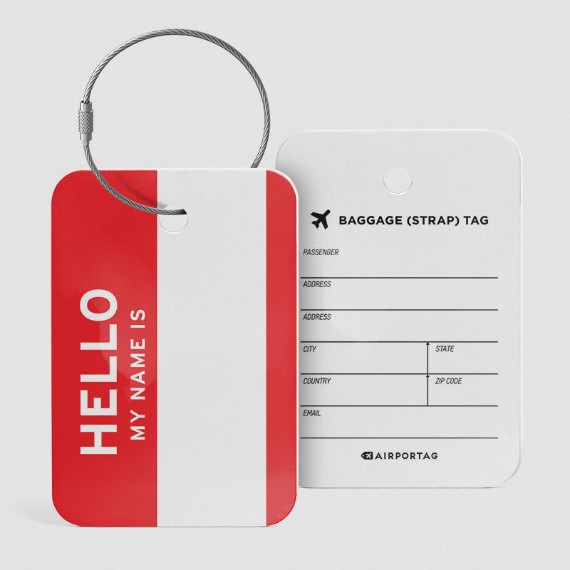 Hello Badge - Luggage Tag