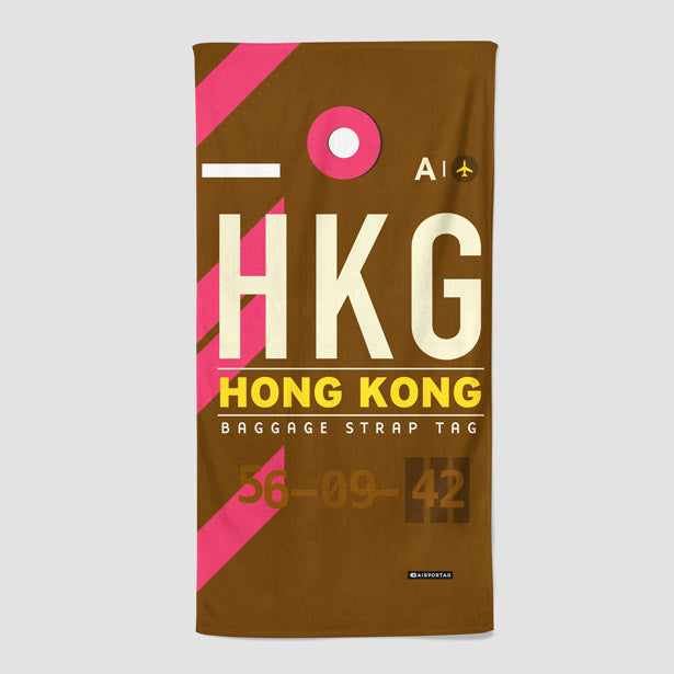 HKG - Beach Towel - Airportag