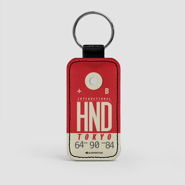 HND - Leather Keychain - Airportag