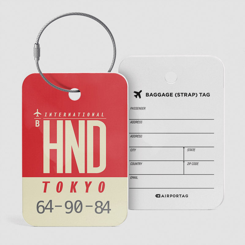 HND - Étiquette de bagage