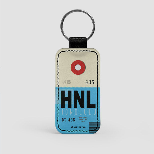 HNL - Leather Keychain - Airportag