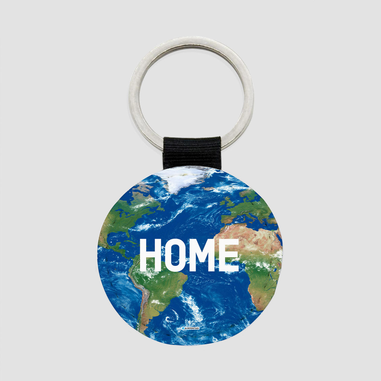 Home - Earth - Round Keychain