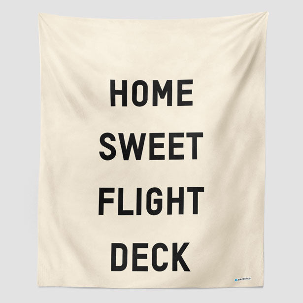 Home Sweet Flight Deck - Wall Tapestry - Airportag