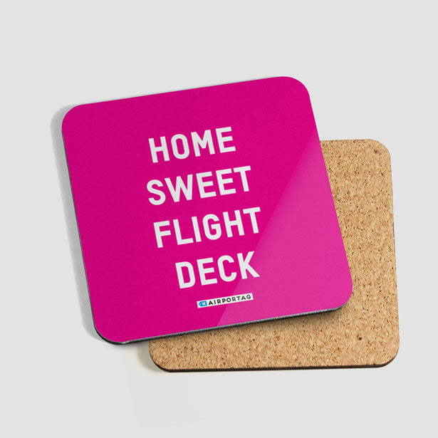 Home Sweet Flight Deck - Coaster - Airportag