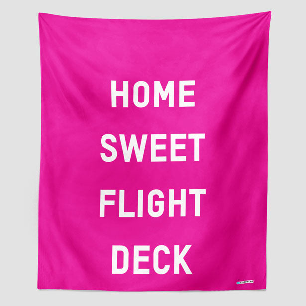 Home Sweet Flight Deck - Wall Tapestry - Airportag