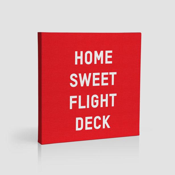 Home Sweet Flight Deck - Canvas - Airportag
