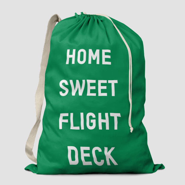 Home Sweet Flight Deck - Laundry Bag - Airportag