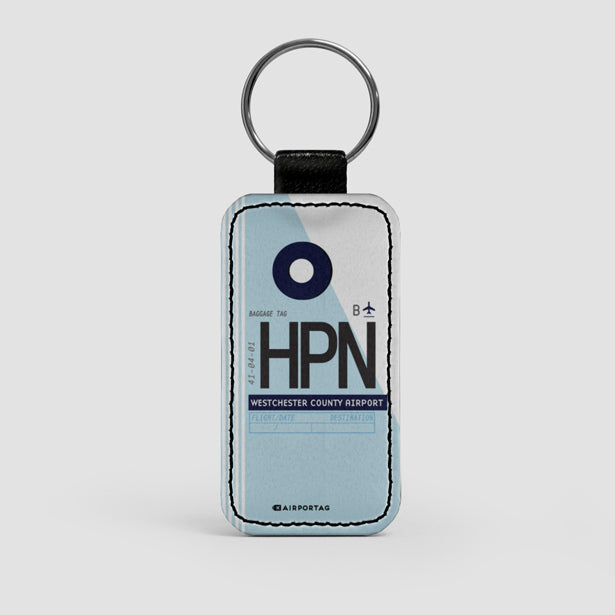 HPN - Leather Keychain - Airportag