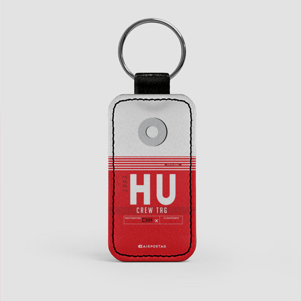 HU - Leather Keychain - Airportag