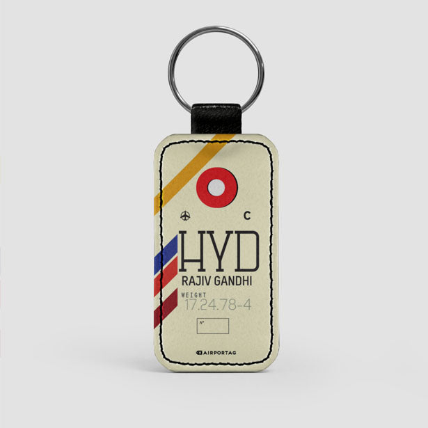 HYD - Leather Keychain - Airportag