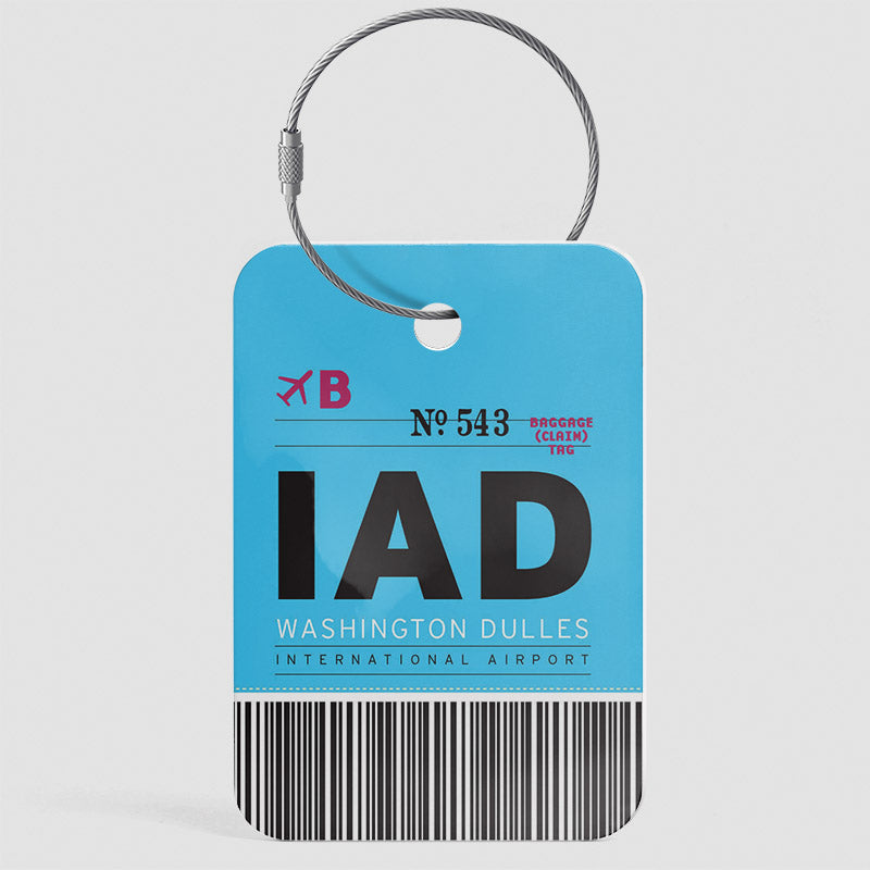 IAD - Étiquette de bagage