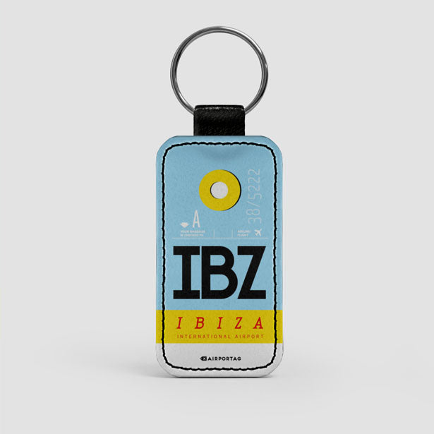 IBZ - Leather Keychain - Airportag