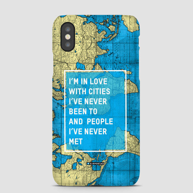 I'm in love with cities - Phone Case - Airportag