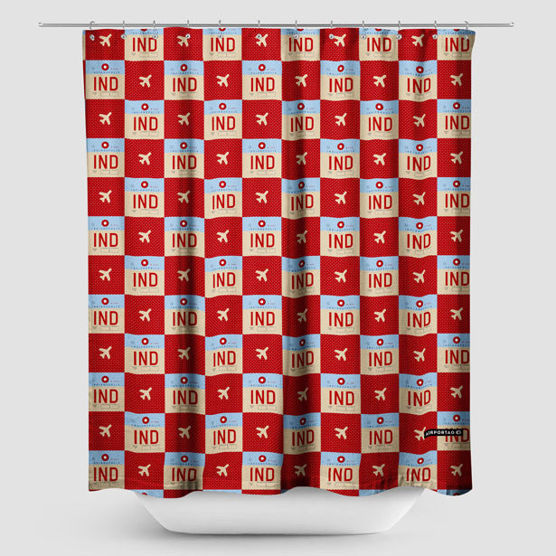 IND - Shower Curtain - Airportag