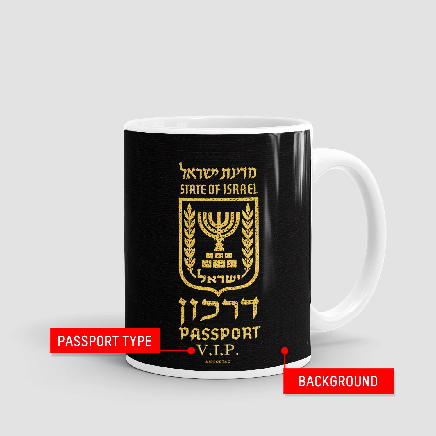 Israel - Passport Mug - Airportag