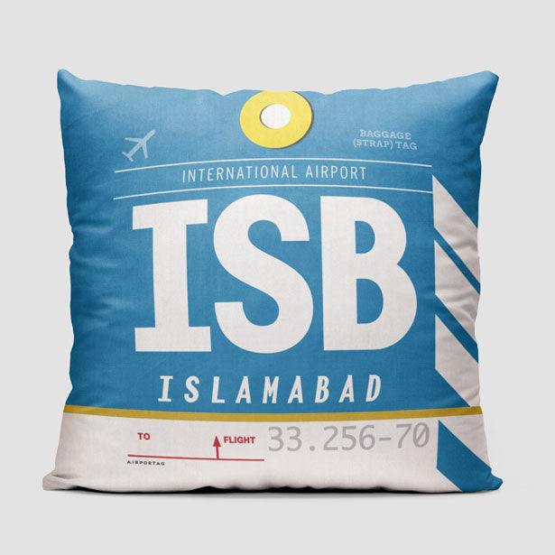 ISB - Throw Pillow - Airportag