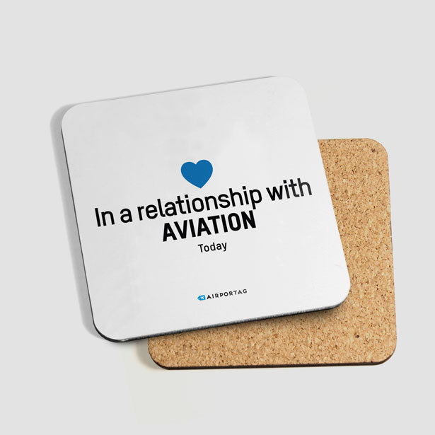 In a relationship with aviation - Coaster - Airportag