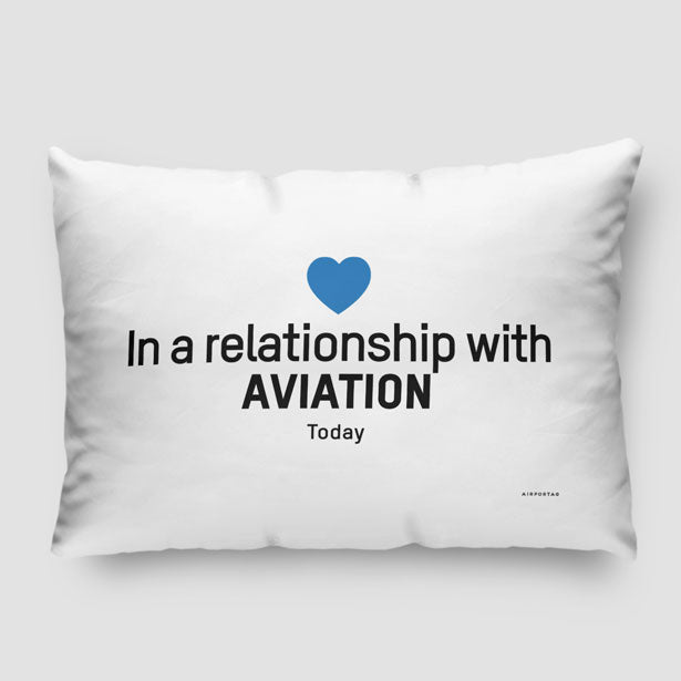 In a relationship with aviation - Pillow Sham - Airportag
