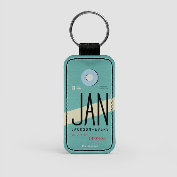 JAN - Leather Keychain - Airportag